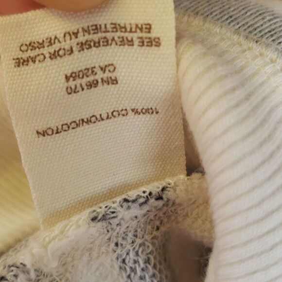 Intimately Free People Hoodie Full Zip Sweater Grey White Striped - Picture 8 of 12